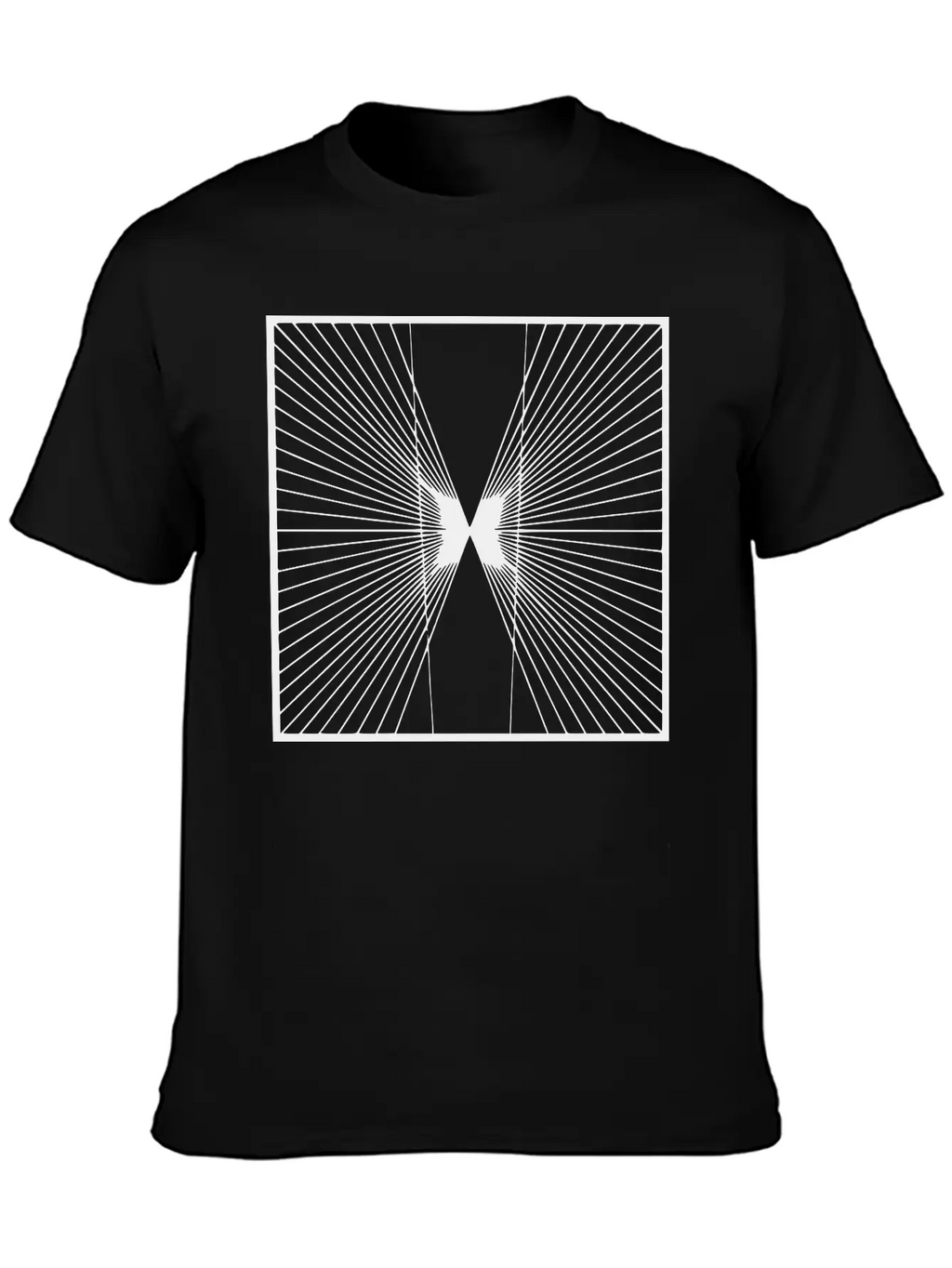 Geometric Illusion Unisex Casual T-Shirt – Clean Design For Daily Comfort
