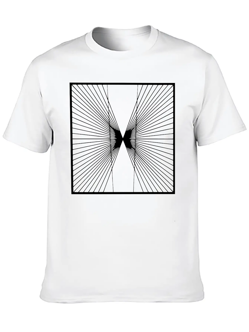 Geometric Illusion Unisex Casual T-Shirt – Clean Design For Daily Comfort