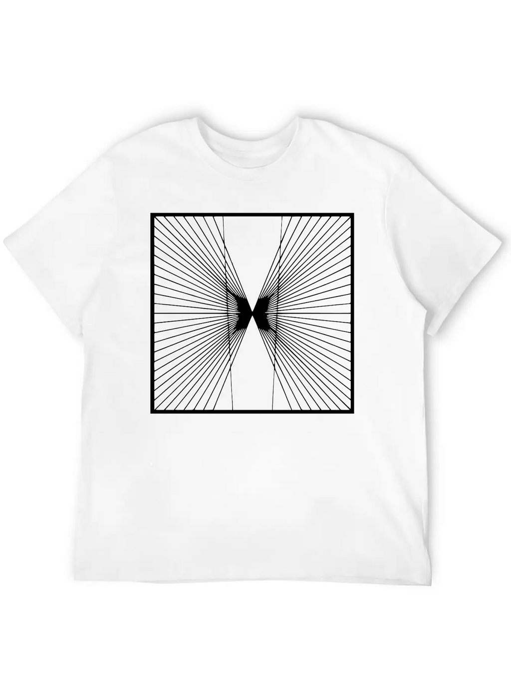 Geometric Illusion Unisex Casual T-Shirt – Clean Design For Daily Comfort