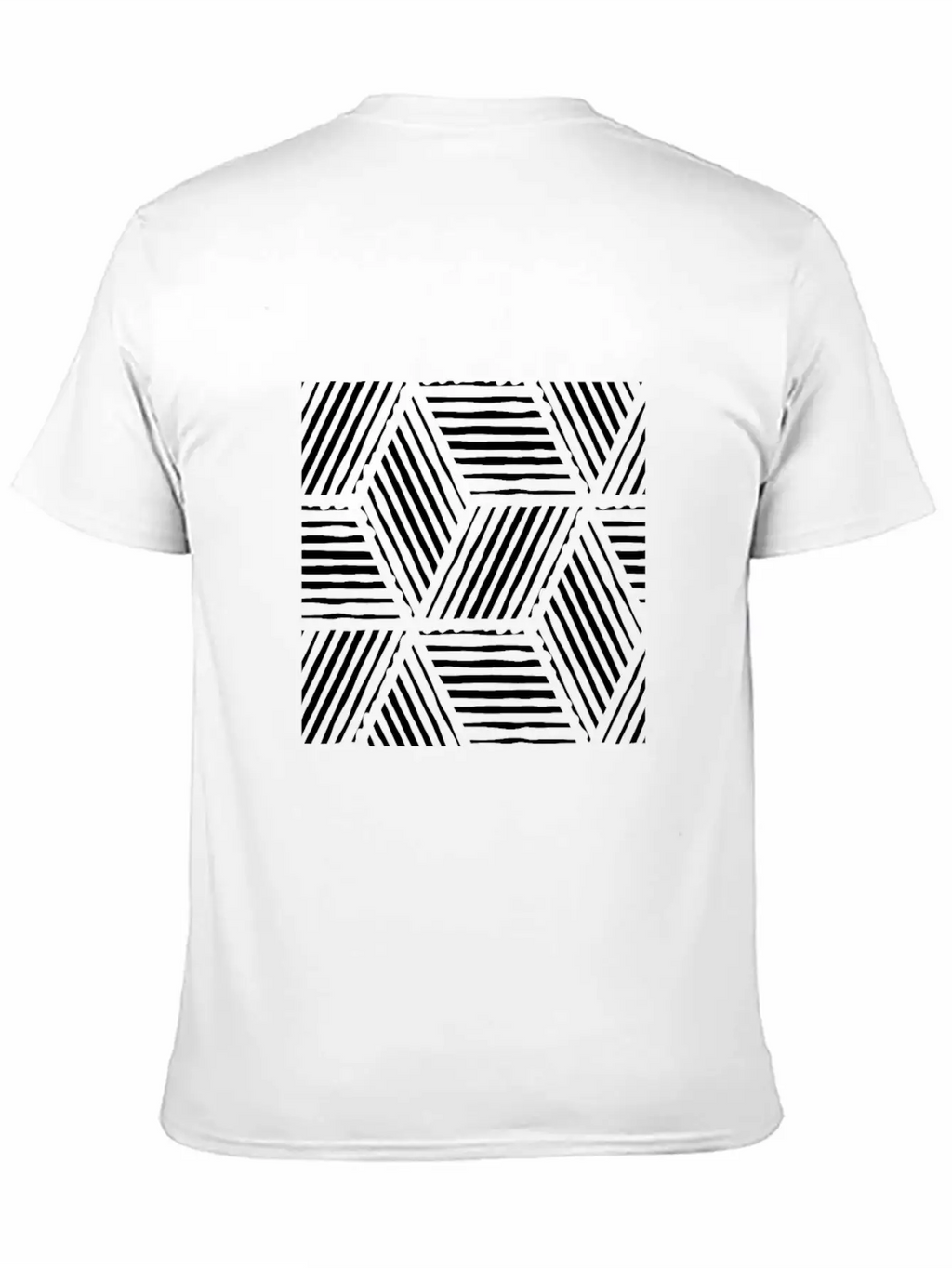 Geometric Line Art Scandinavian Style Casual Graphic T-Shirt – Simple And Comfortable Daily Wear