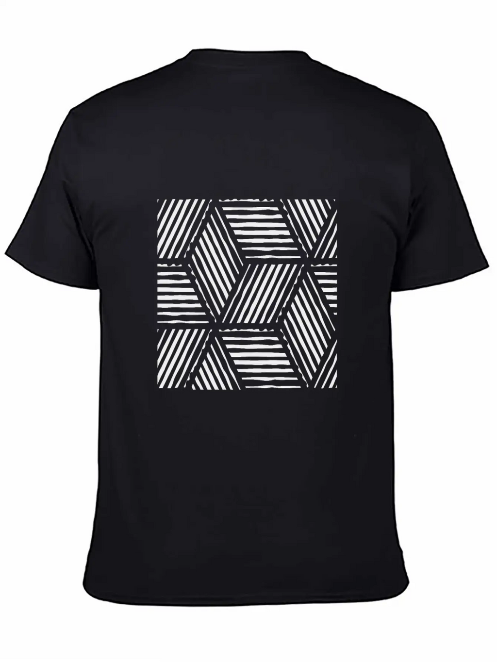 Geometric Line Art Scandinavian Style Casual Graphic T-Shirt – Simple And Comfortable Daily Wear