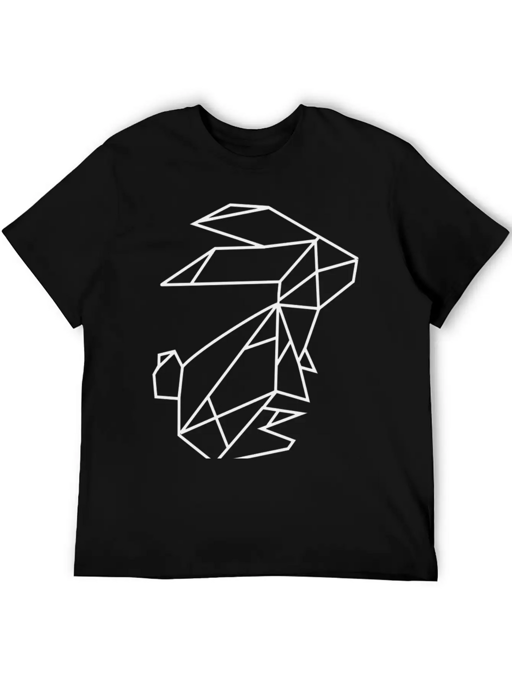 Geometric Rabbit Unisex Casual T-Shirt – Clean Design For Daily Comfort