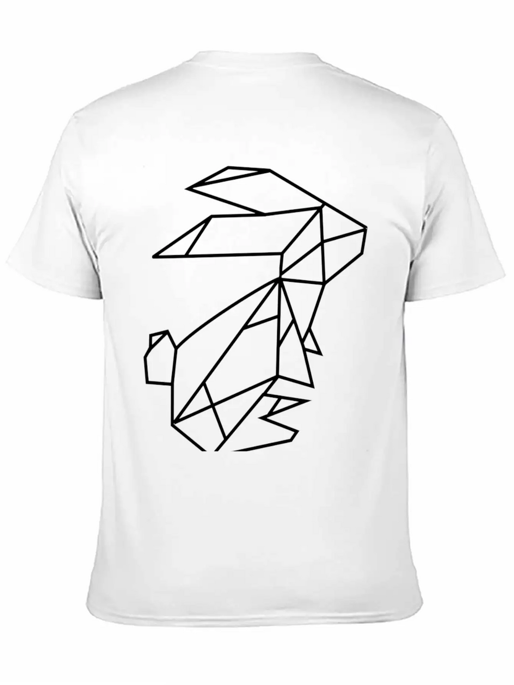 Geometric Rabbit Unisex Casual T-Shirt – Clean Design For Daily Comfort