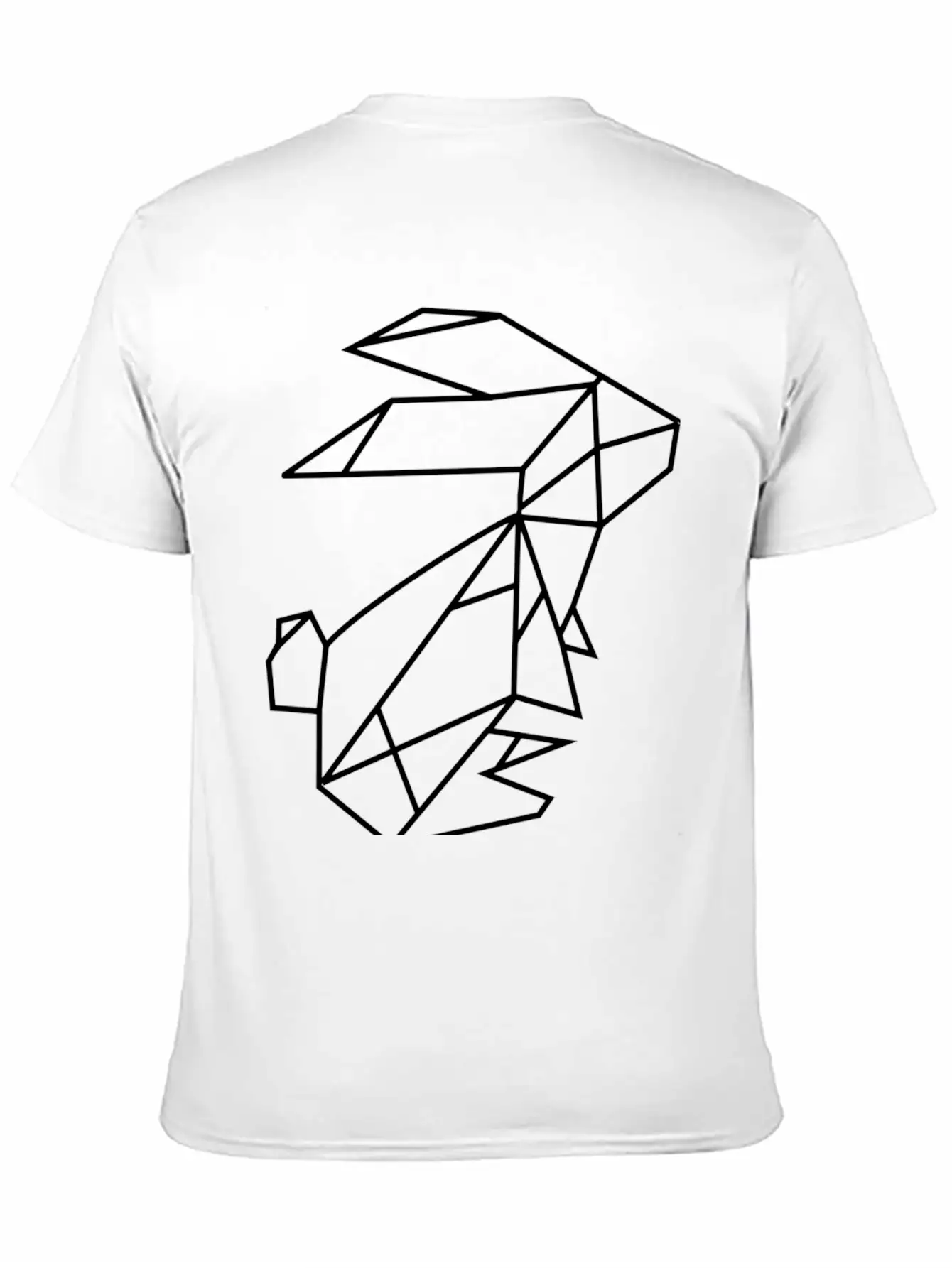Geometric Rabbit Unisex Casual T-Shirt – Clean Design For Daily Comfort