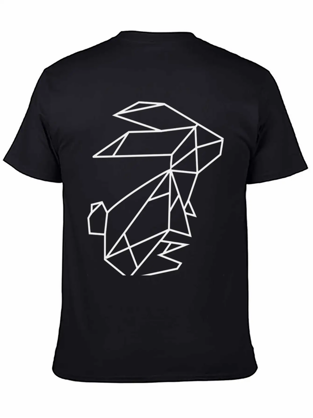 Geometric Rabbit Unisex Casual T-Shirt – Clean Design For Daily Comfort