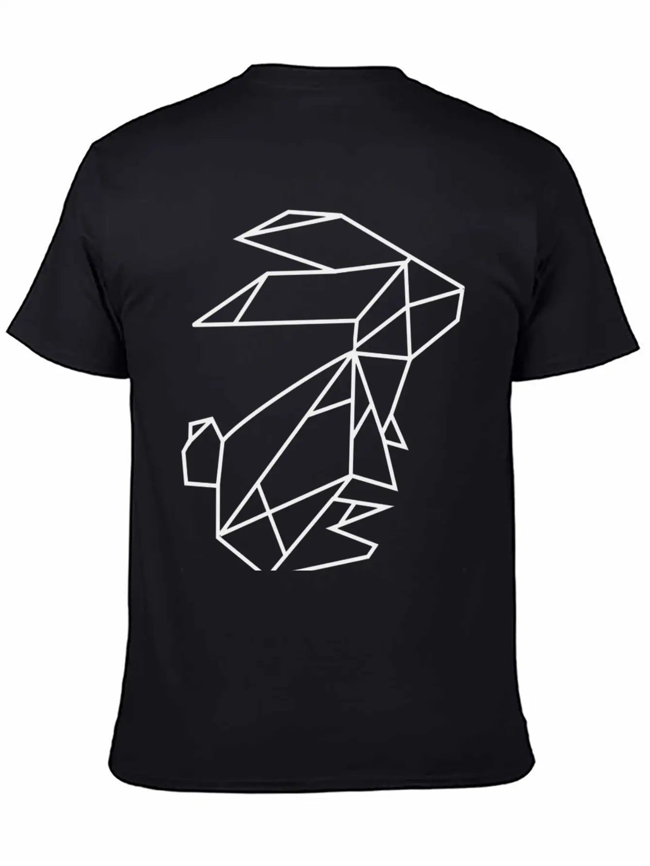 Geometric Rabbit Unisex Casual T-Shirt – Clean Design For Daily Comfort
