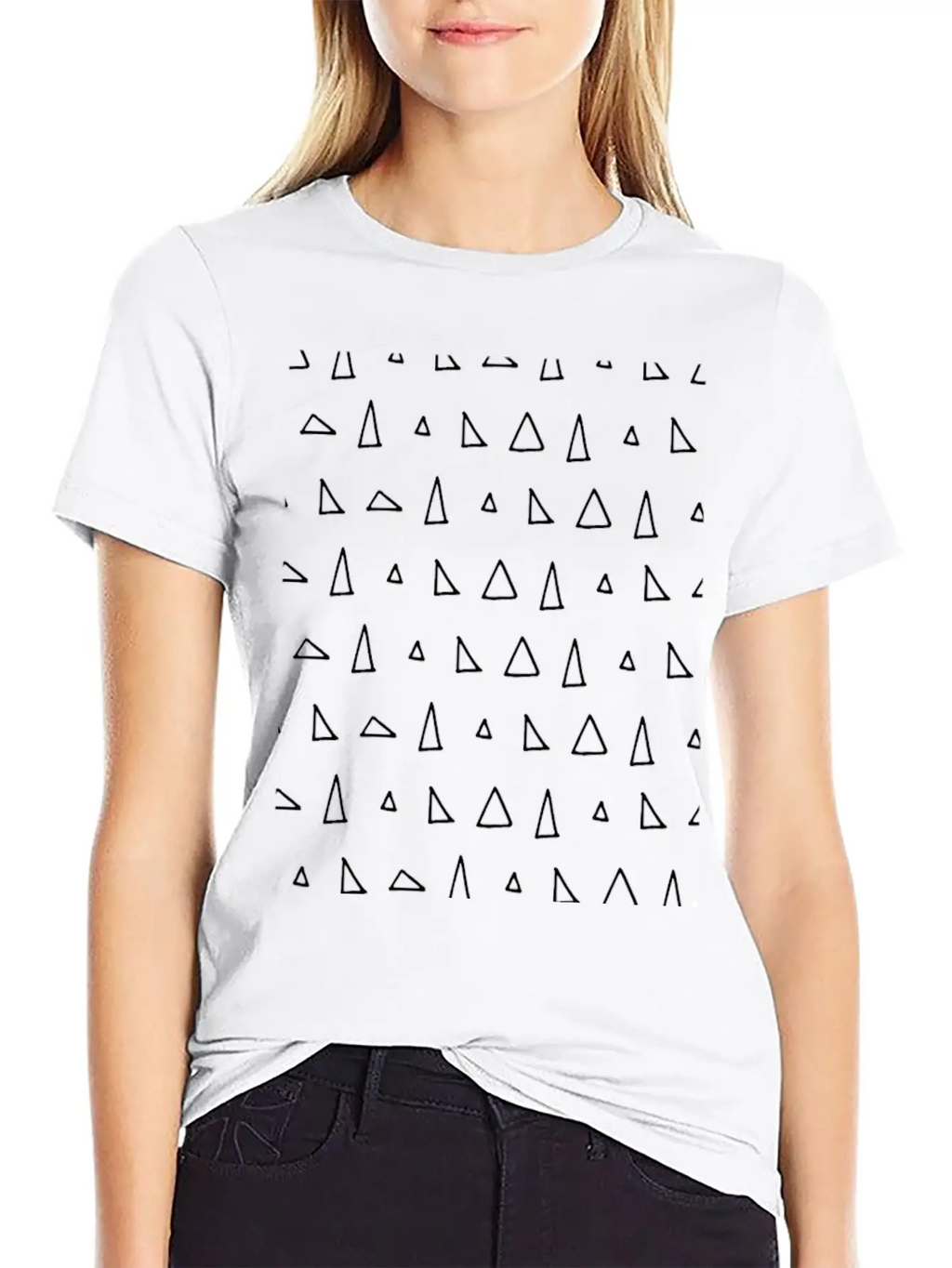 Geometric Triangle Art Unisex Casual T-Shirt – Clean Design For Daily Comfort