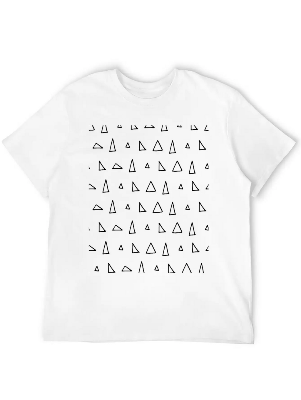 Geometric Triangle Art Unisex Casual T-Shirt – Clean Design For Daily Comfort