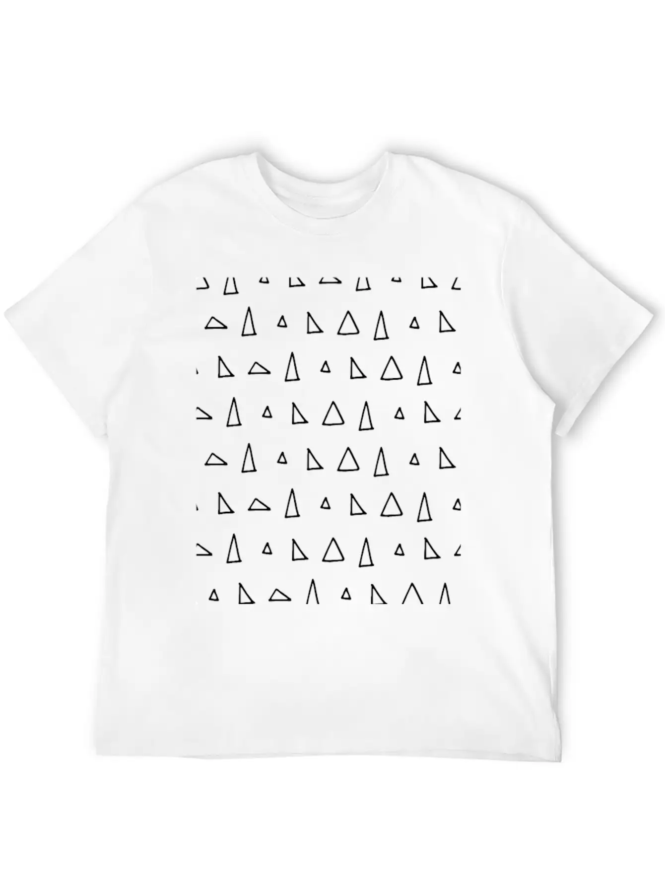 Geometric Triangle Art Unisex Casual T-Shirt – Clean Design For Daily Comfort