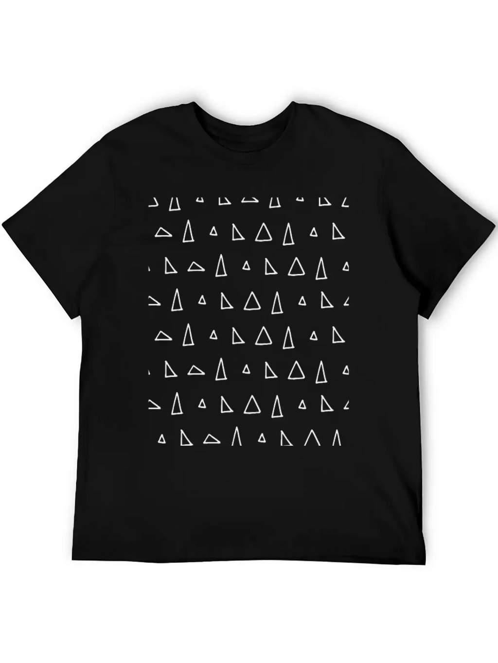 Geometric Triangle Art Unisex Casual T-Shirt – Clean Design For Daily Comfort