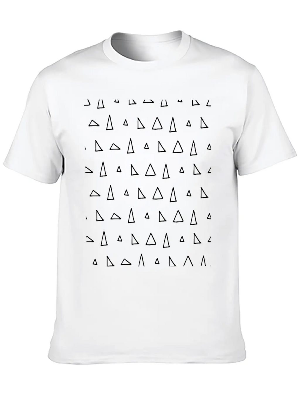 Geometric Triangle Art Unisex Casual T-Shirt – Clean Design For Daily Comfort