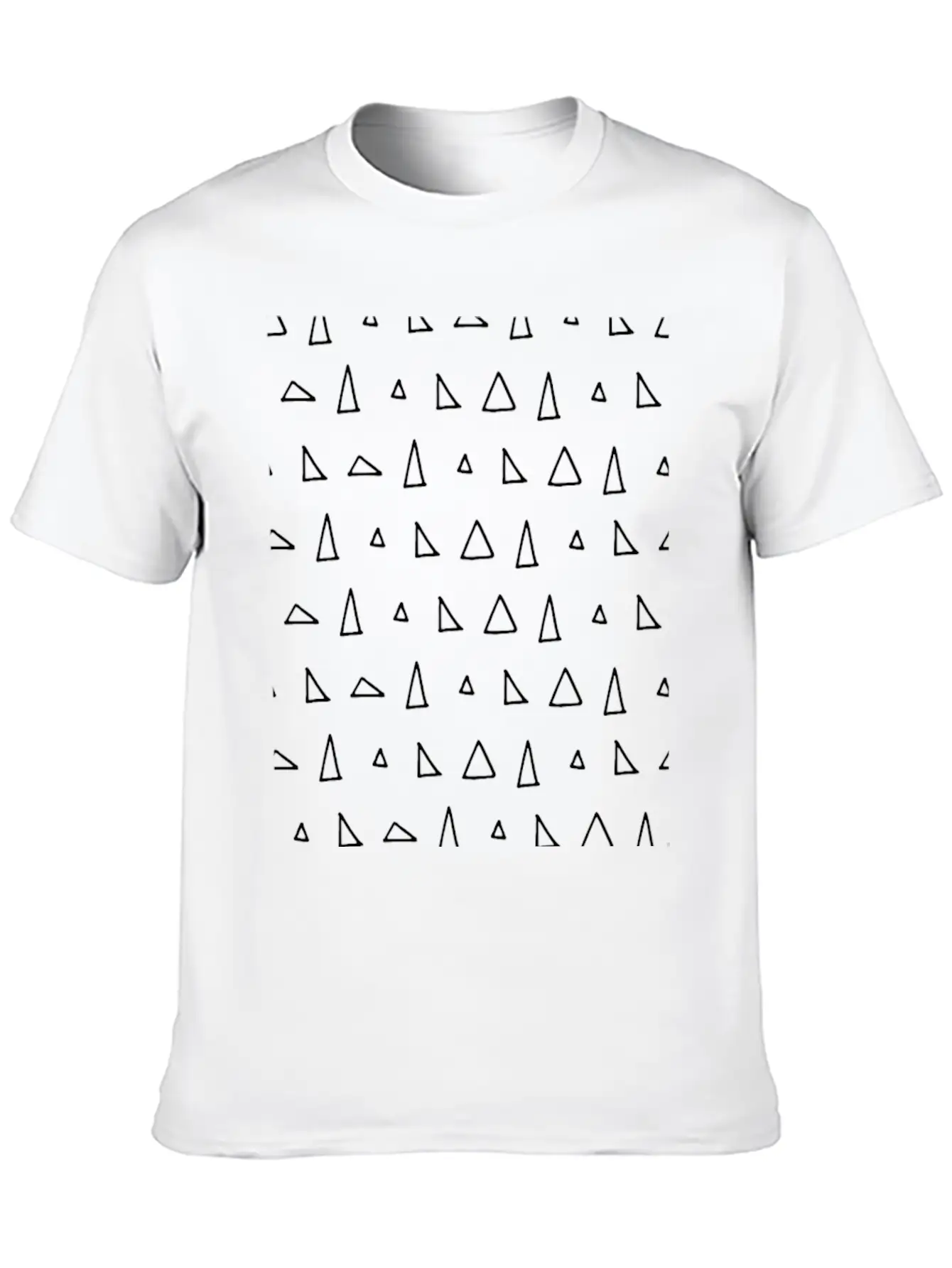 Geometric Triangle Art Unisex Casual T-Shirt – Clean Design For Daily Comfort
