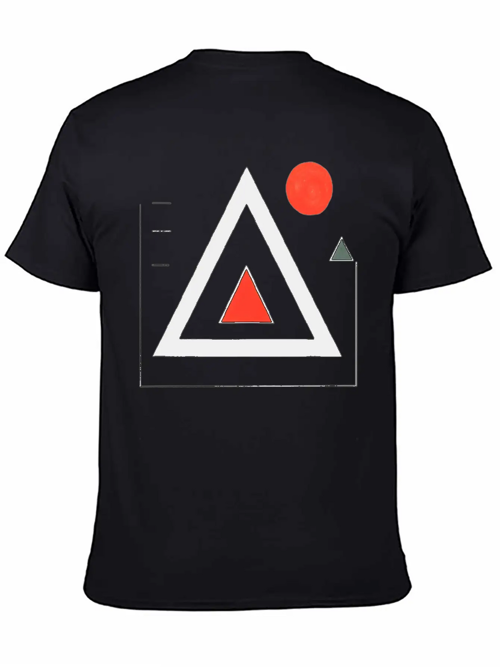 Geometric Triangle Design Unisex Casual T-Shirt – Clean Design For Daily Comfort