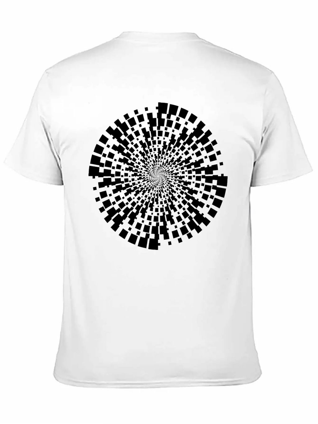 Geometric Vortex Unisex Casual T-Shirt – Clean Design For Daily Comfort