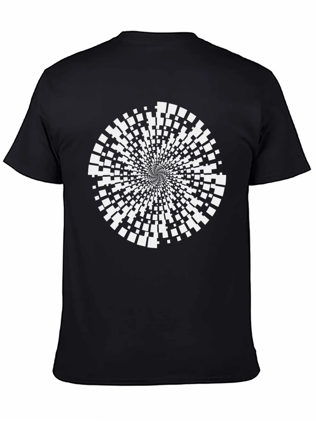 Geometric Vortex Unisex Casual T-Shirt – Clean Design For Daily Comfort