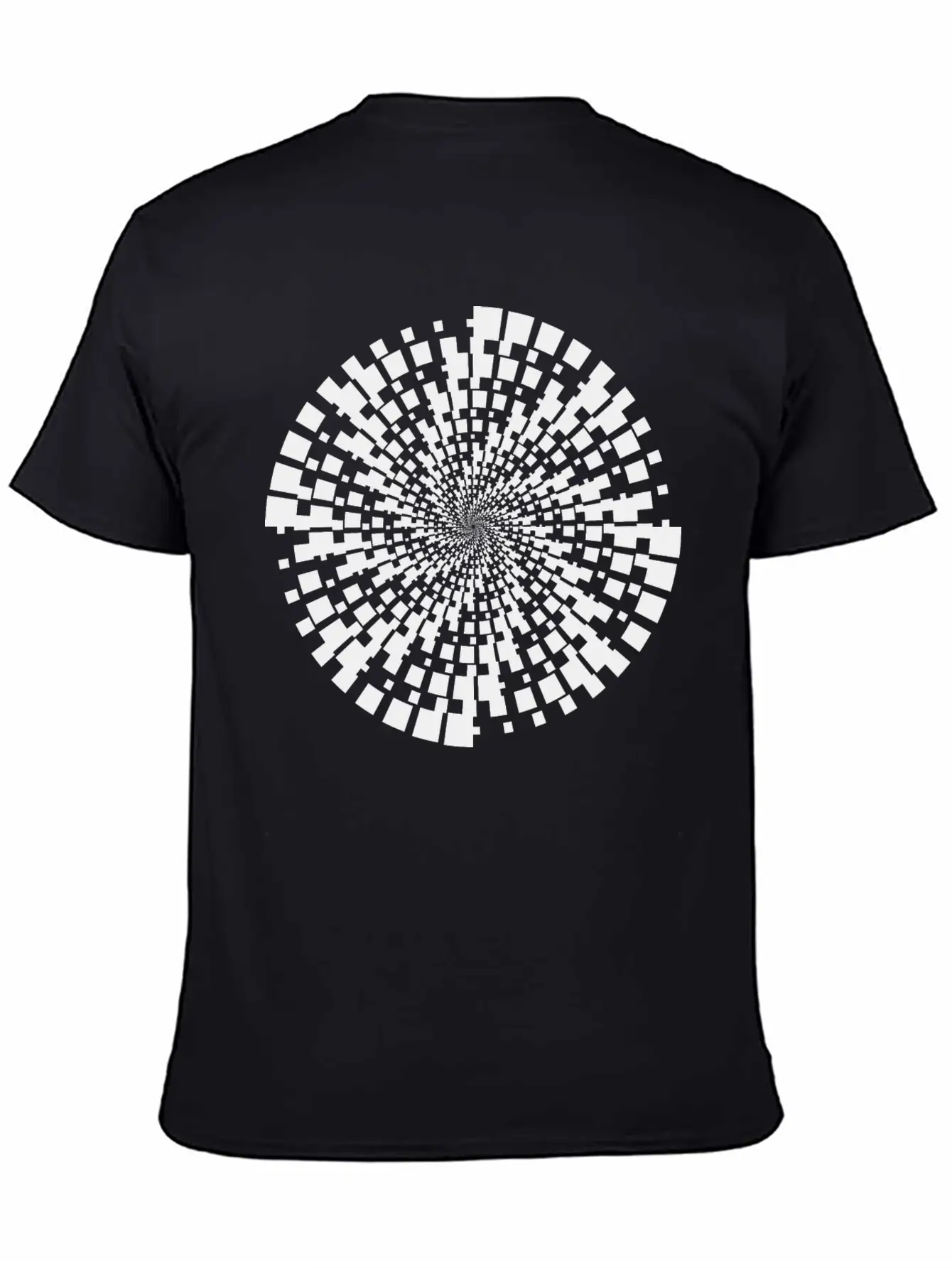 Geometric Vortex Unisex Casual T-Shirt – Clean Design For Daily Comfort