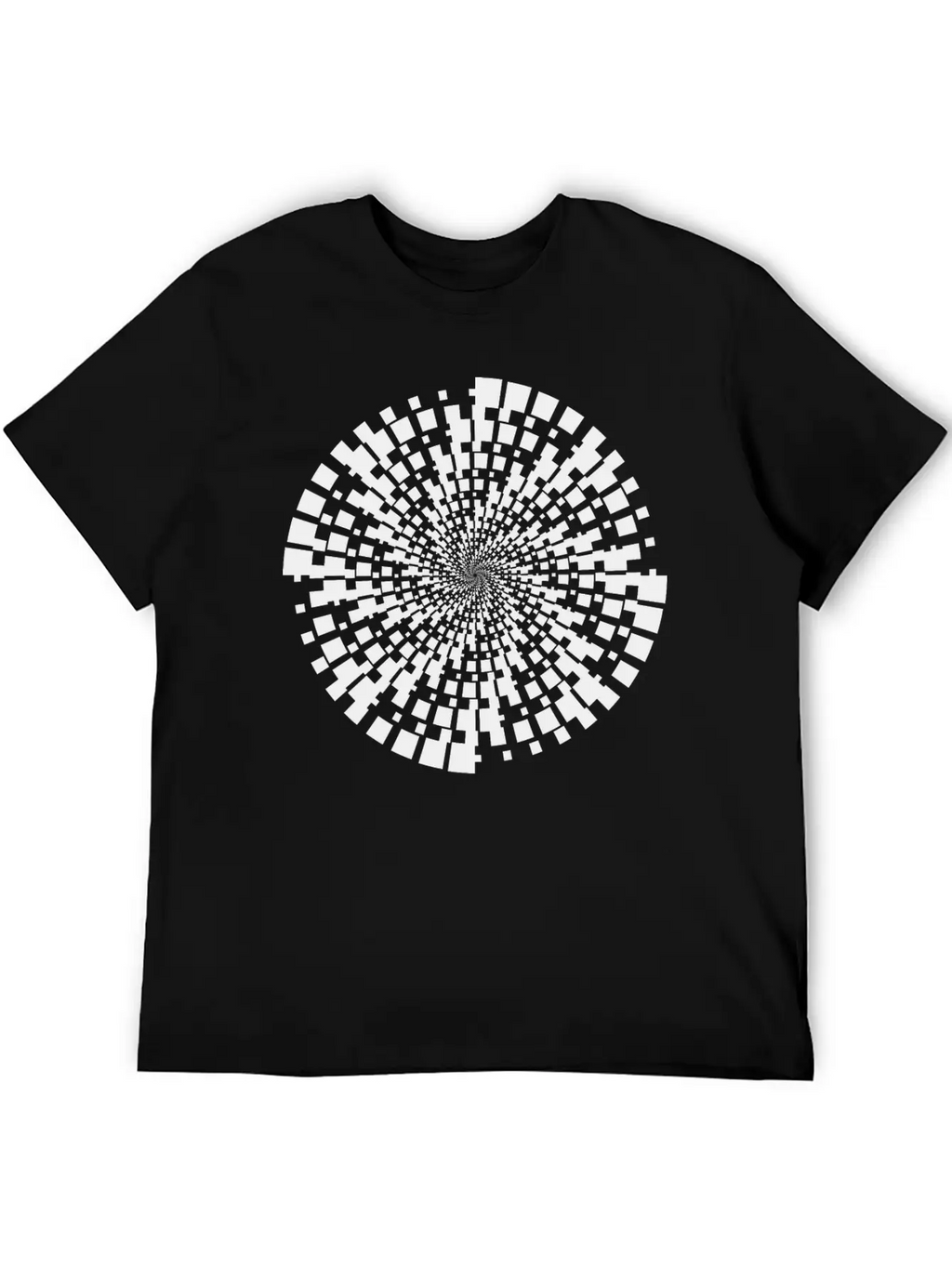Geometric Vortex Unisex Casual T-Shirt – Clean Design For Daily Comfort