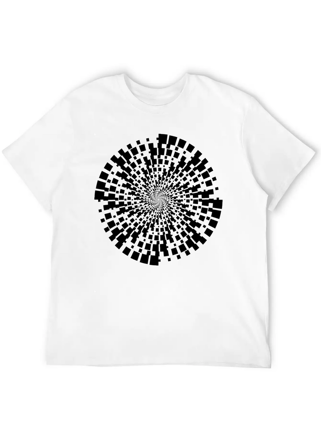 Geometric Vortex Unisex Casual T-Shirt – Clean Design For Daily Comfort