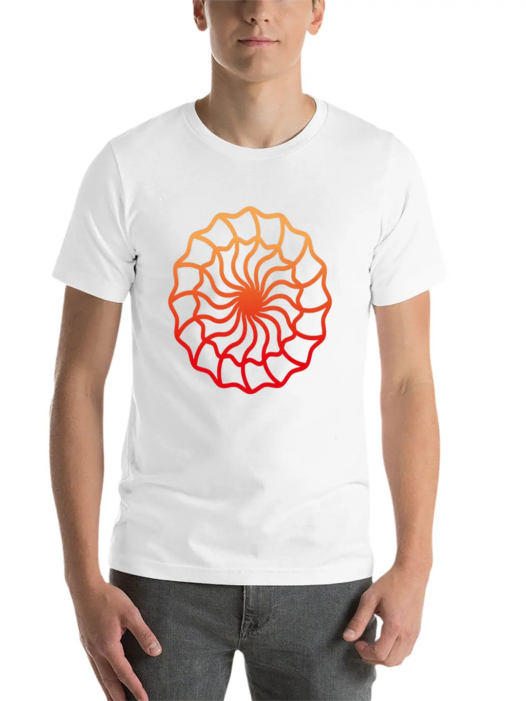 Geometry Color Circle Illusion 03 Classic Fit Graphic Tee For Daily Comfort – Unisex Cotton Shirt