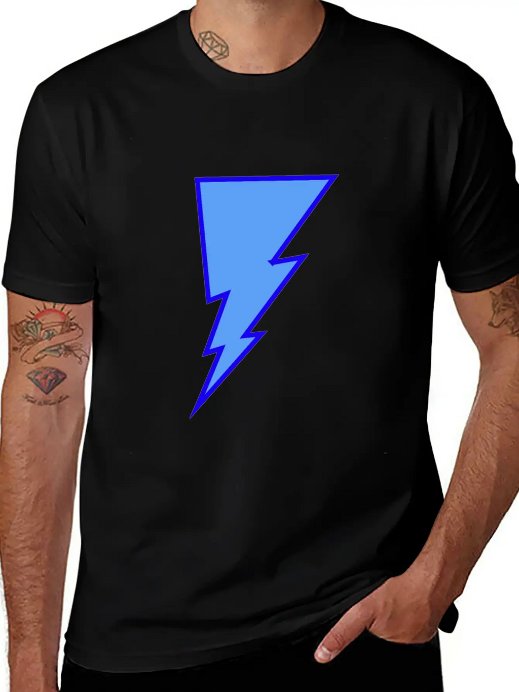 George_the_GOD LightningBolt Stylish Everyday T-Shirt – Unisex Basic Cotton Tee