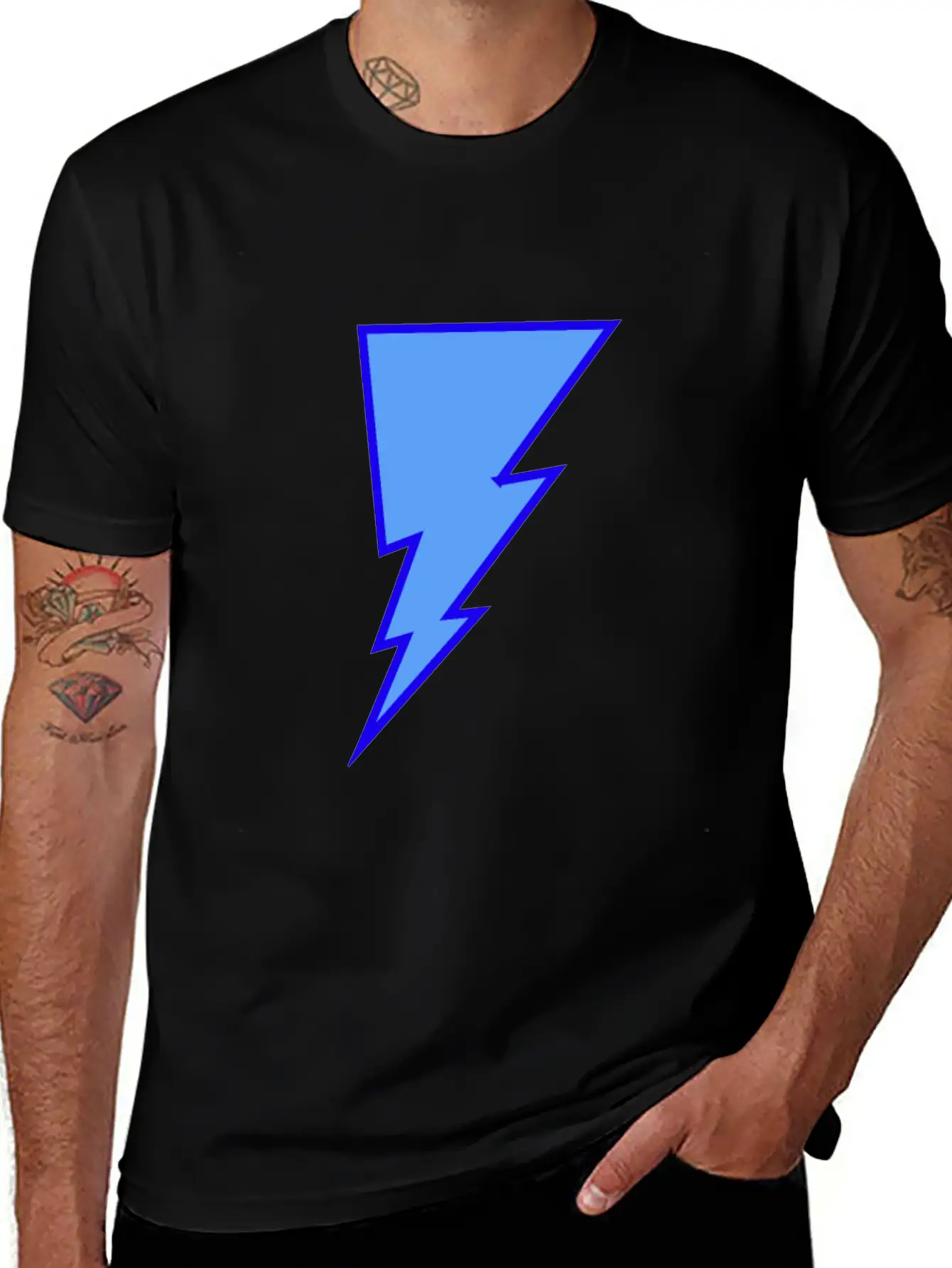George_the_GOD LightningBolt Stylish Everyday T-Shirt – Unisex Basic Cotton Tee
