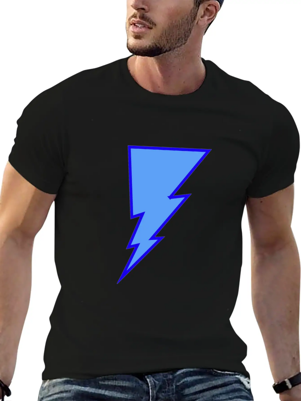 George_the_GOD LightningBolt Stylish Everyday T-Shirt – Unisex Basic Cotton Tee