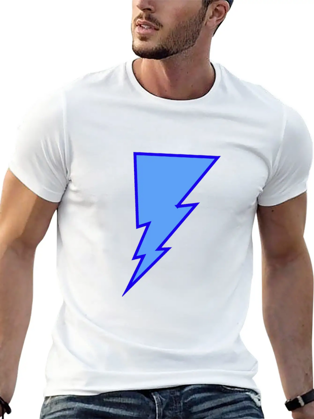 George_the_GOD LightningBolt Stylish Everyday T-Shirt – Unisex Basic Cotton Tee
