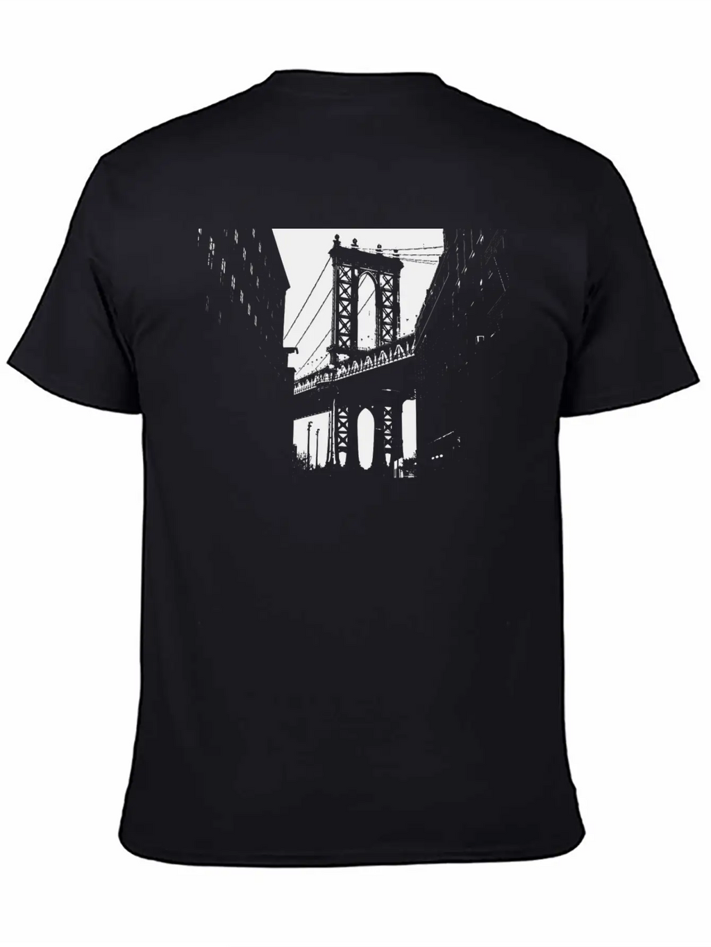 George Washington Bridge NY Bridge As A Gift Idea Unisex Short Sleeve Soft Cotton T-Shirt – Casual Everyday Wear
