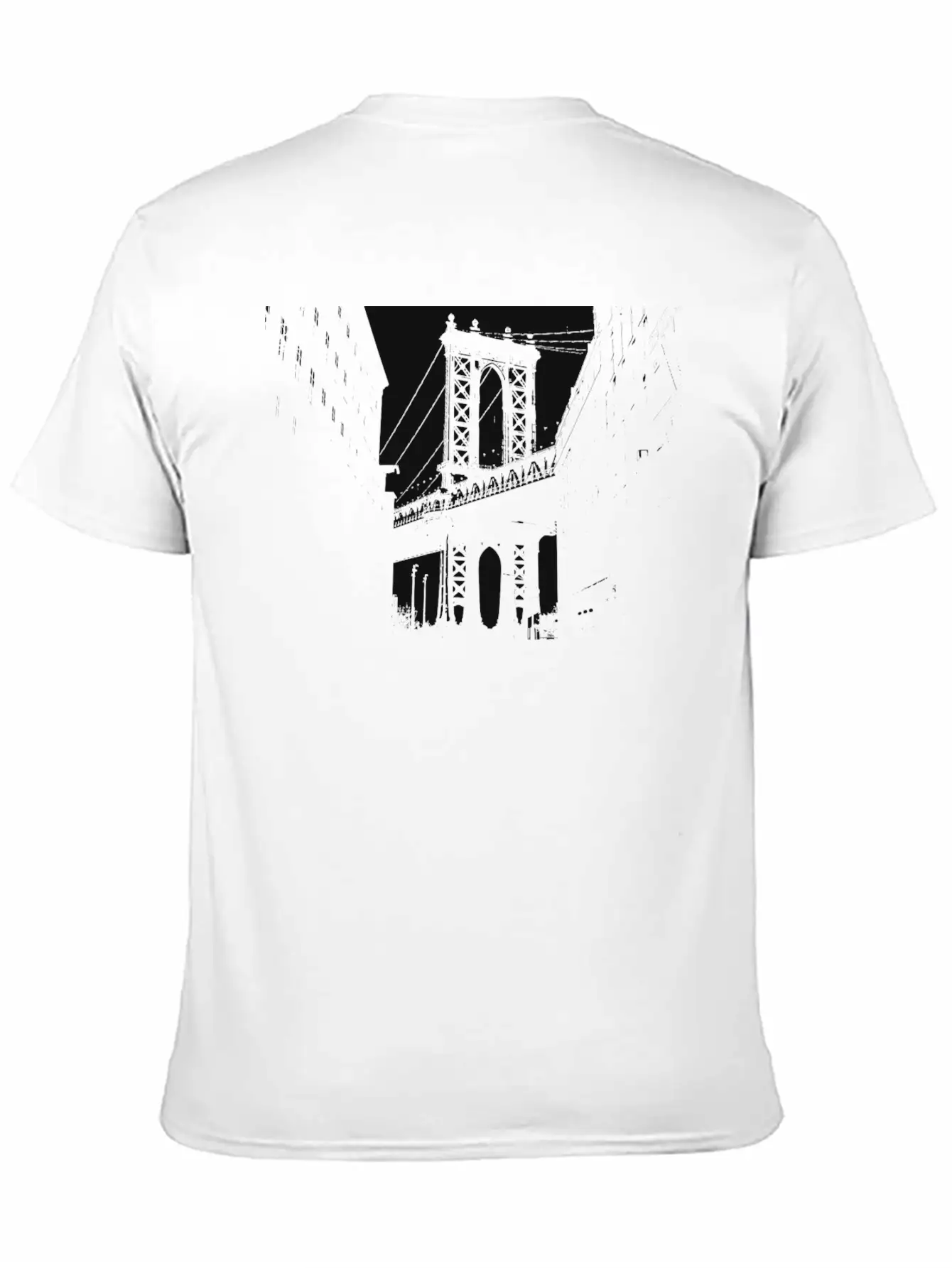 George Washington Bridge NY Bridge As A Gift Idea Unisex Short Sleeve Soft Cotton T-Shirt – Casual Everyday Wear