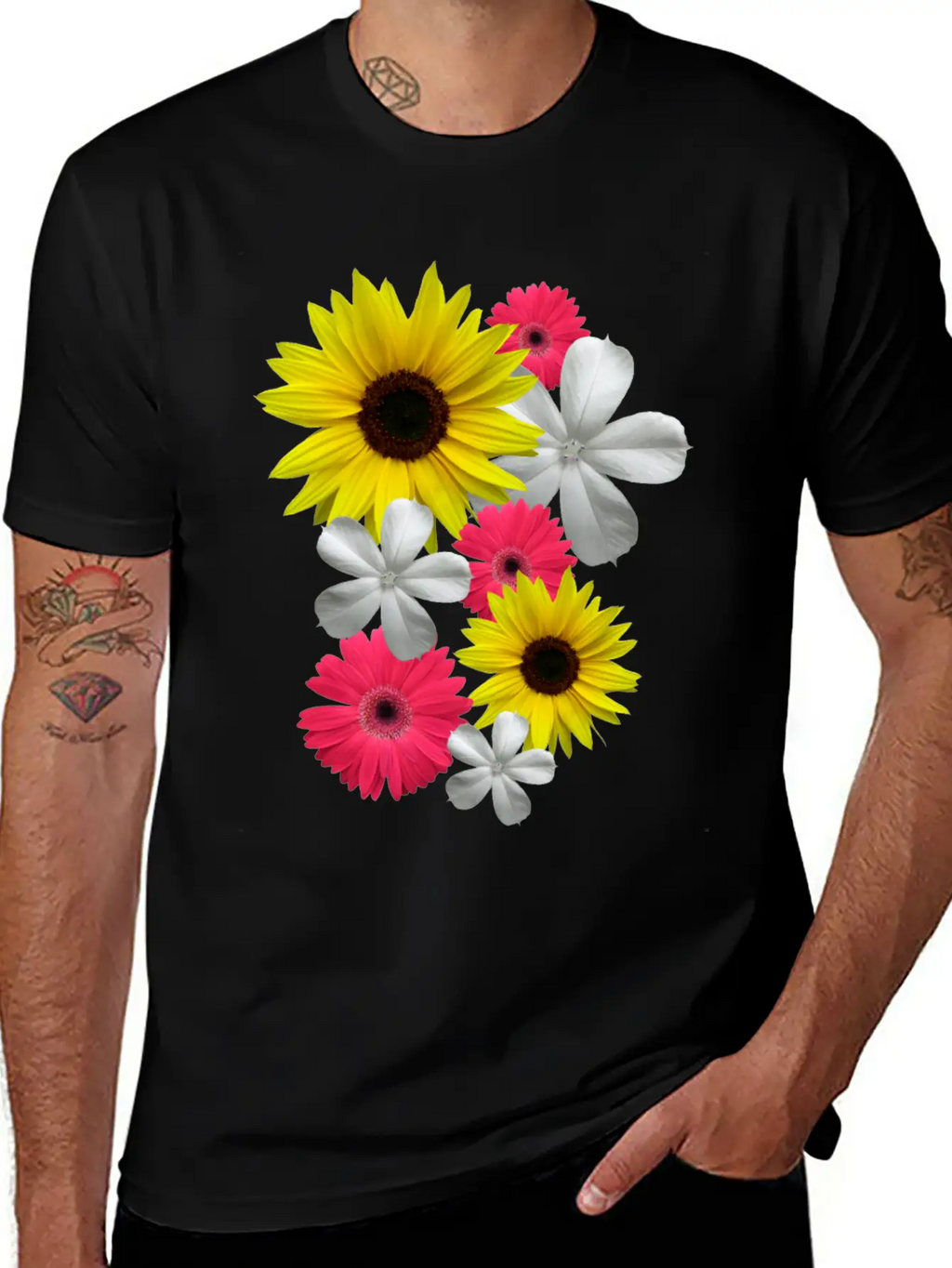 Gerbera Bloom Flower Gerberas Sunflower Floral Classic Fit Graphic Tee For Daily Comfort – Unisex Cotton Shirt