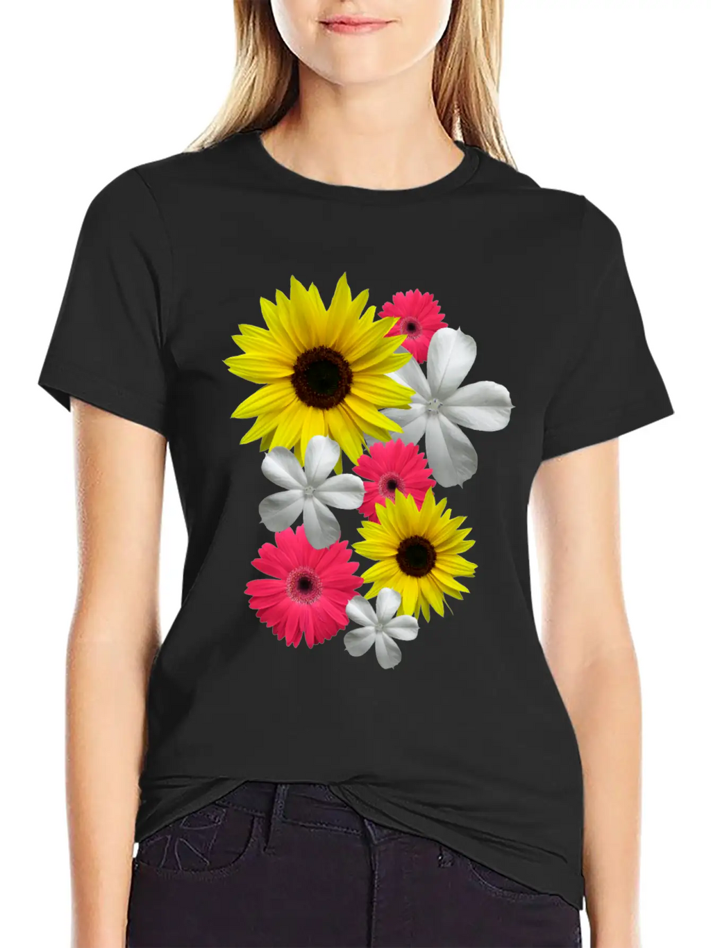 Gerbera Bloom Flower Gerberas Sunflower Floral Classic Fit Graphic Tee For Daily Comfort – Unisex Cotton Shirt