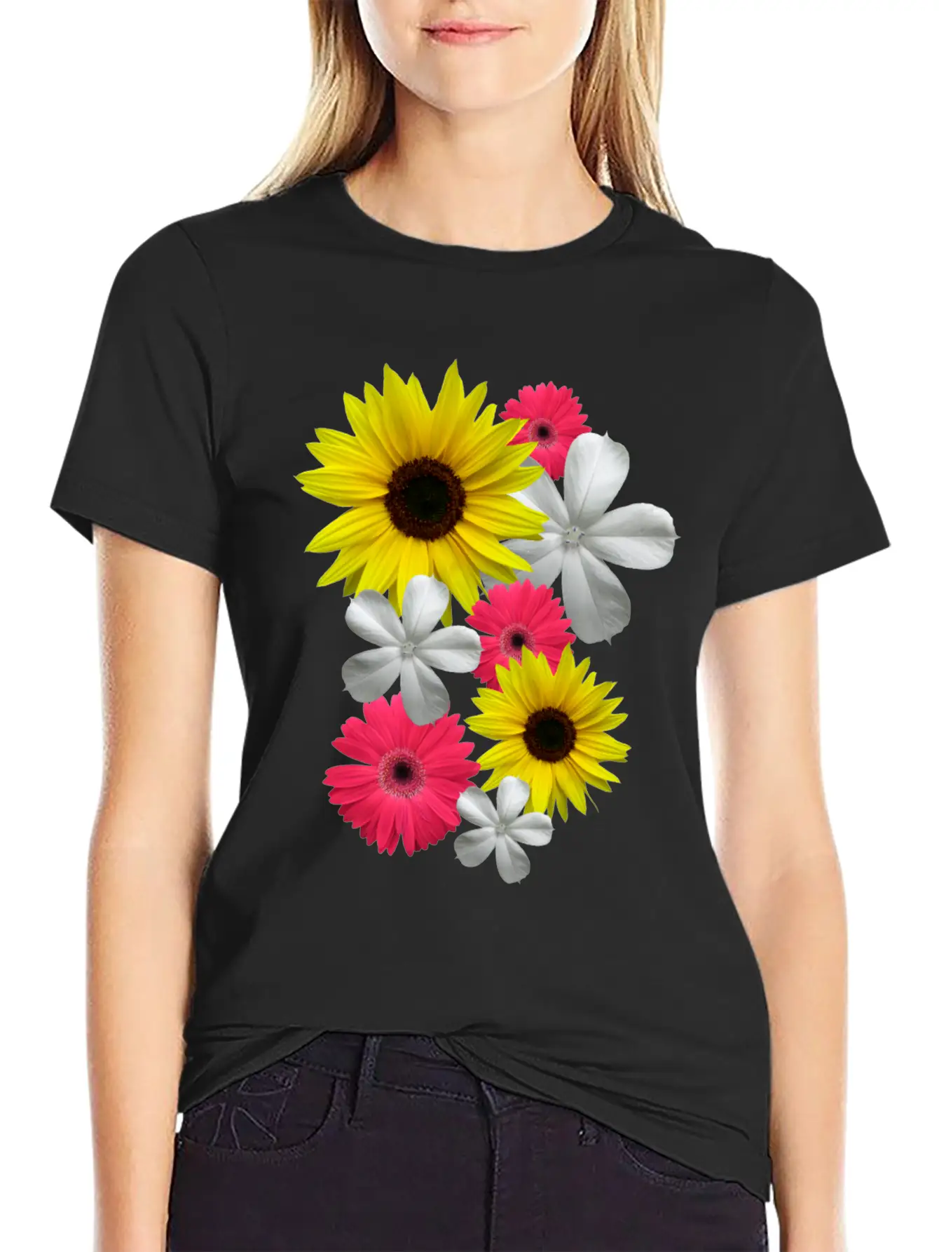 Gerbera Bloom Flower Gerberas Sunflower Floral Classic Fit Graphic Tee For Daily Comfort – Unisex Cotton Shirt