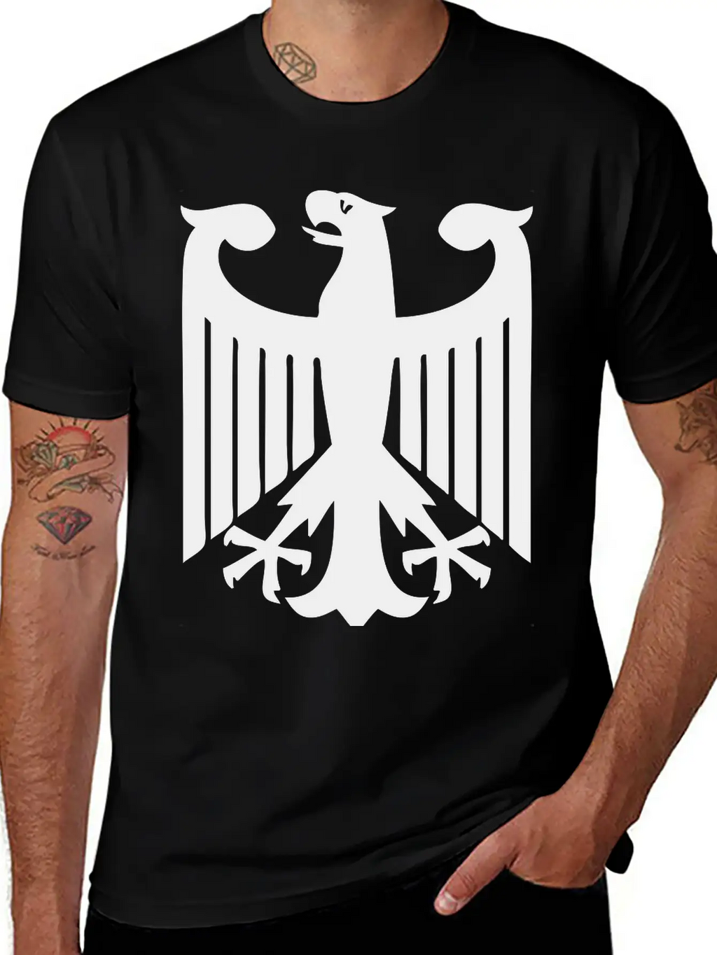 German Eagle Unisex Short Sleeve Soft Cotton T-Shirt – Casual Everyday Wear