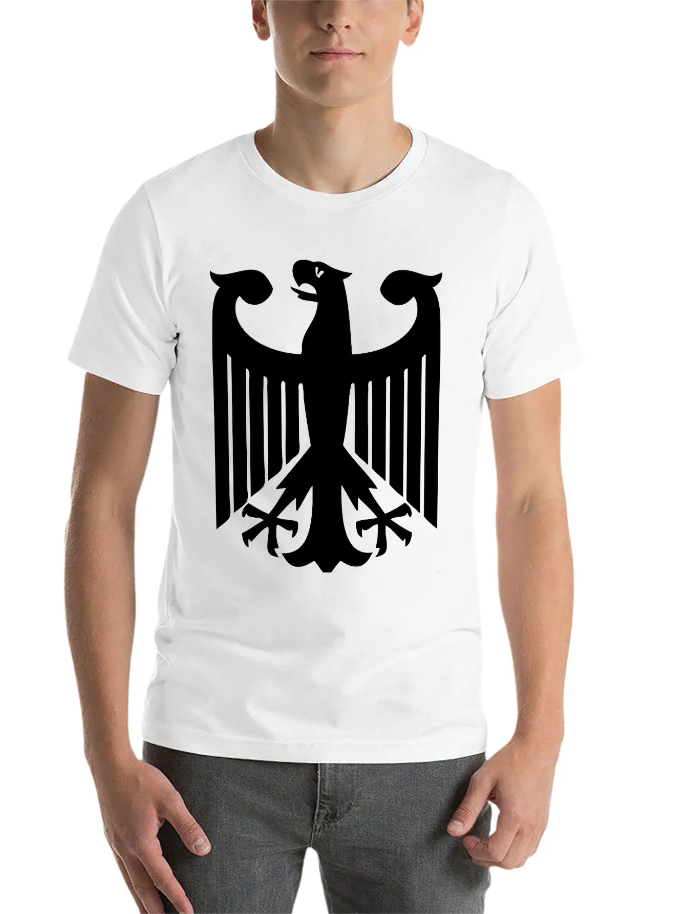 German Eagle Unisex Short Sleeve Soft Cotton T-Shirt – Casual Everyday Wear