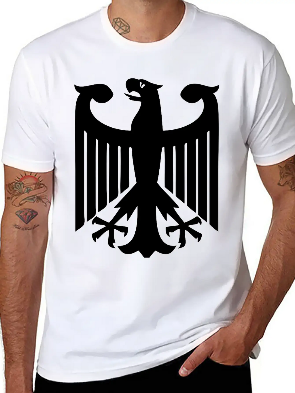 German Eagle Unisex Short Sleeve Soft Cotton T-Shirt – Casual Everyday Wear