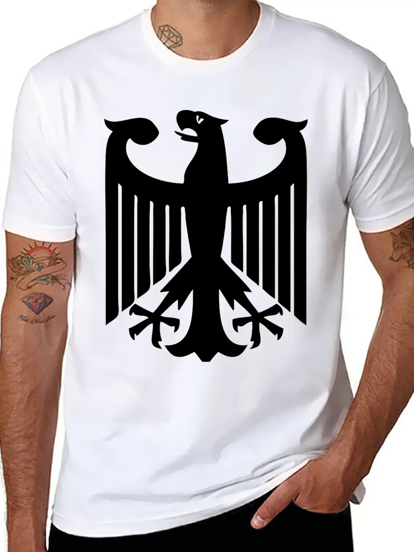 German Eagle Unisex Short Sleeve Soft Cotton T-Shirt – Casual Everyday Wear