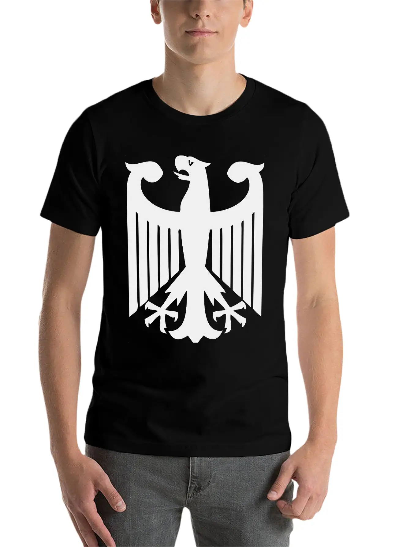 German Eagle Unisex Short Sleeve Soft Cotton T-Shirt – Casual Everyday Wear