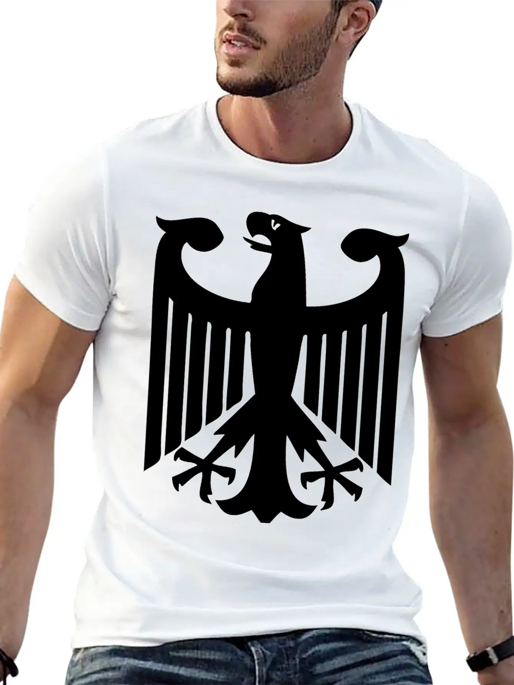 German Eagle Unisex Short Sleeve Soft Cotton T-Shirt – Casual Everyday Wear