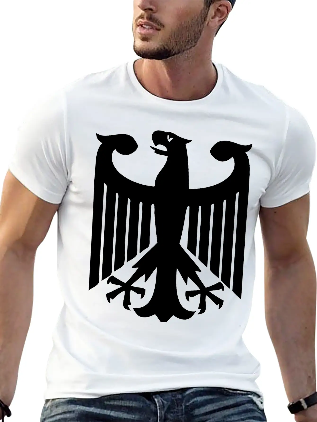 German Eagle Unisex Short Sleeve Soft Cotton T-Shirt – Casual Everyday Wear