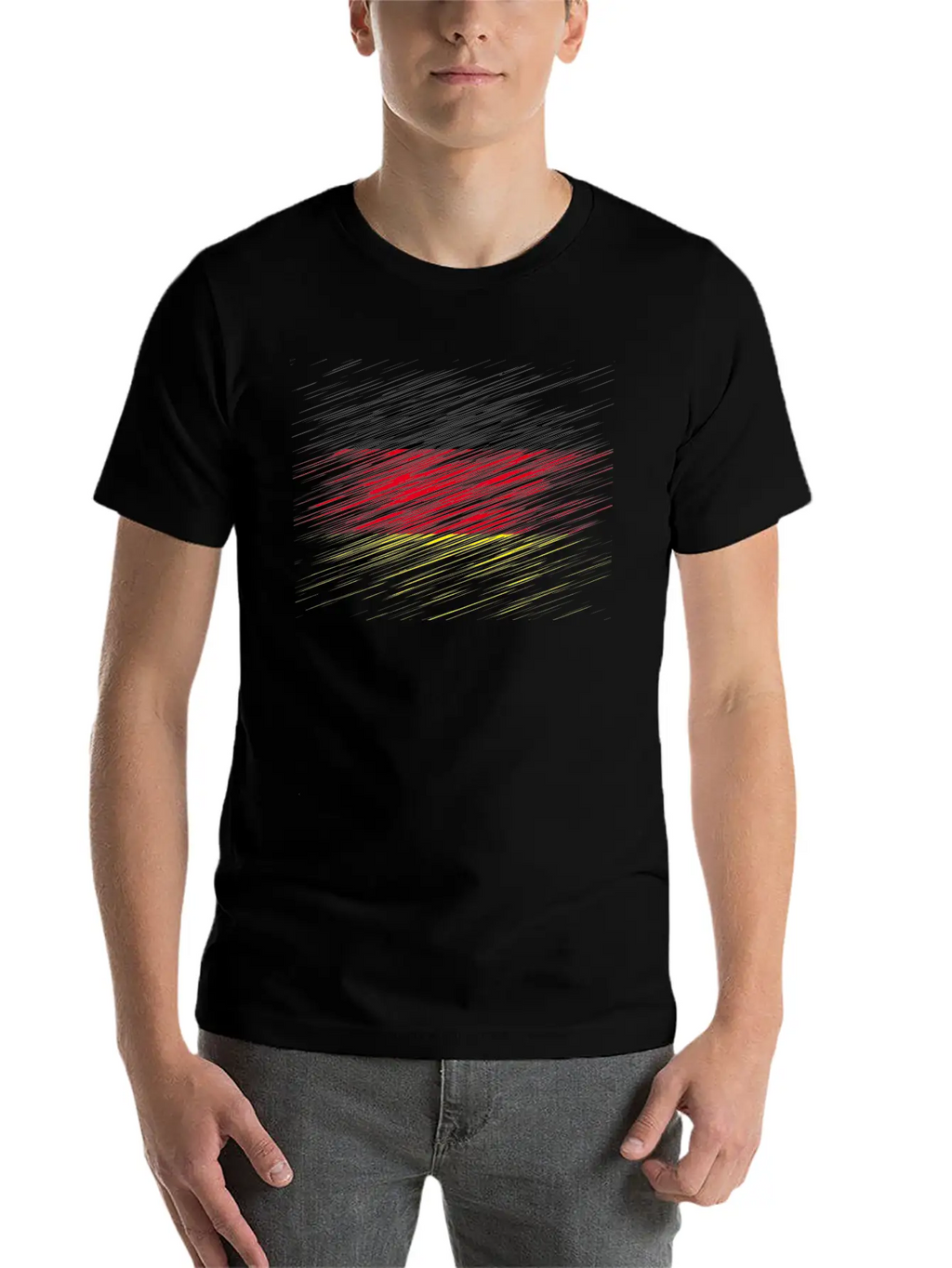 German Flag Classic Fit Graphic Tee For Daily Comfort – Unisex Cotton Shirt