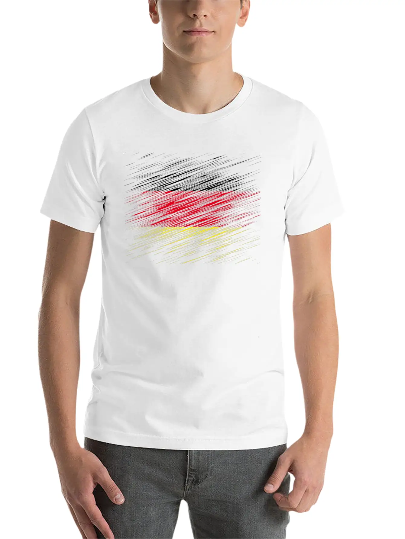 German Flag Classic Fit Graphic Tee For Daily Comfort – Unisex Cotton Shirt