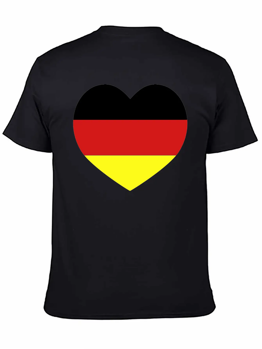 German Football Heart Stylish Everyday T-Shirt – Unisex Basic Cotton Tee