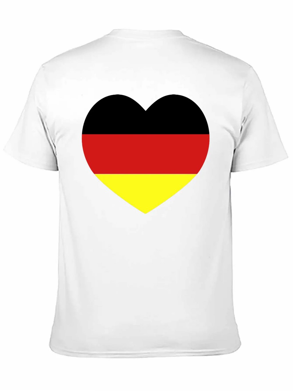 German Football Heart Stylish Everyday T-Shirt – Unisex Basic Cotton Tee