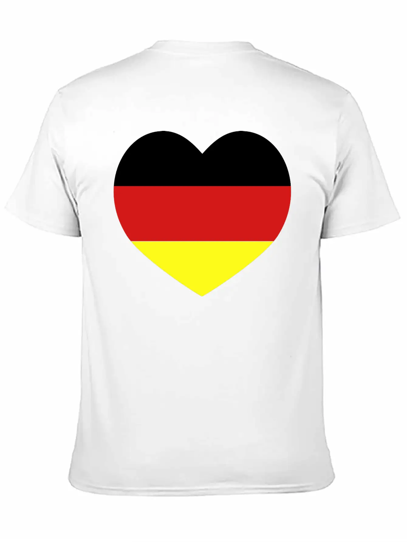 German Football Heart Stylish Everyday T-Shirt – Unisex Basic Cotton Tee