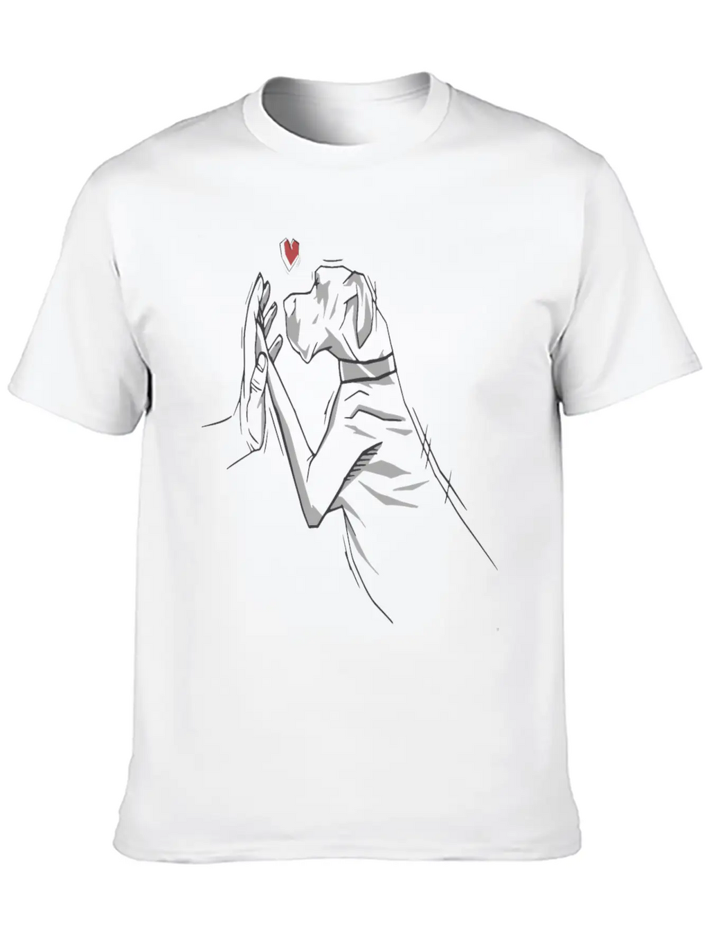 German Mastiff Dog Love Dogs Unisex Short Sleeve Soft Cotton T-Shirt – Casual Everyday Wear