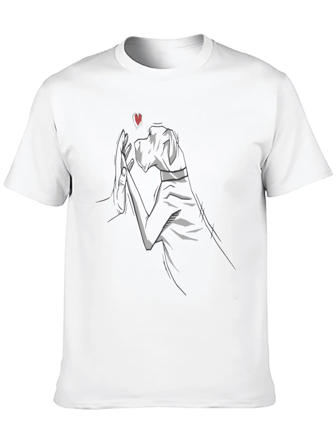 German Mastiff Dog Love Dogs Unisex Short Sleeve Soft Cotton T-Shirt – Casual Everyday Wear