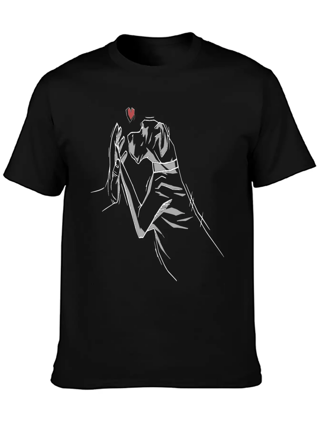 German Mastiff Dog Love Dogs Unisex Short Sleeve Soft Cotton T-Shirt – Casual Everyday Wear