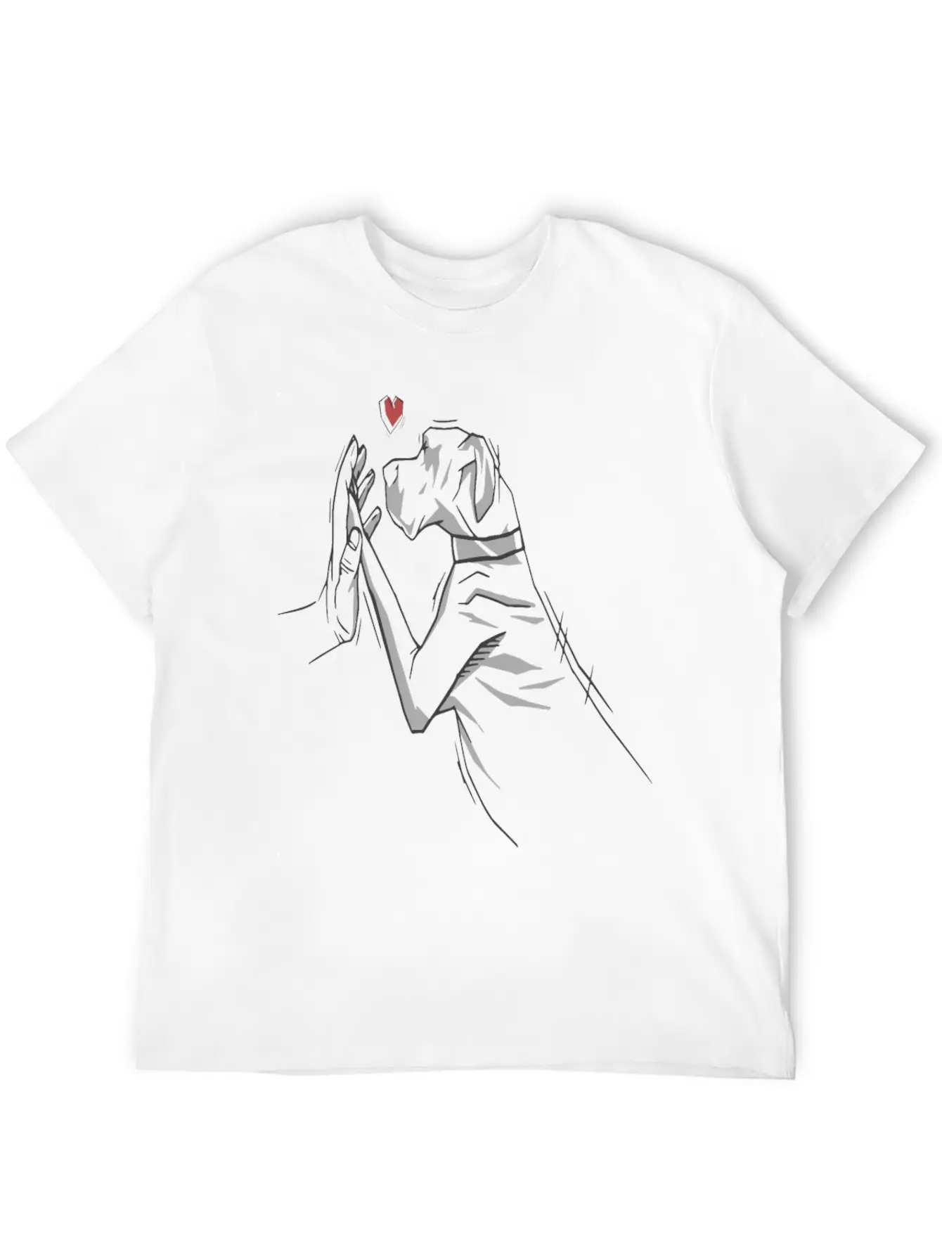 German Mastiff Dog Love Dogs Unisex Short Sleeve Soft Cotton T-Shirt – Casual Everyday Wear