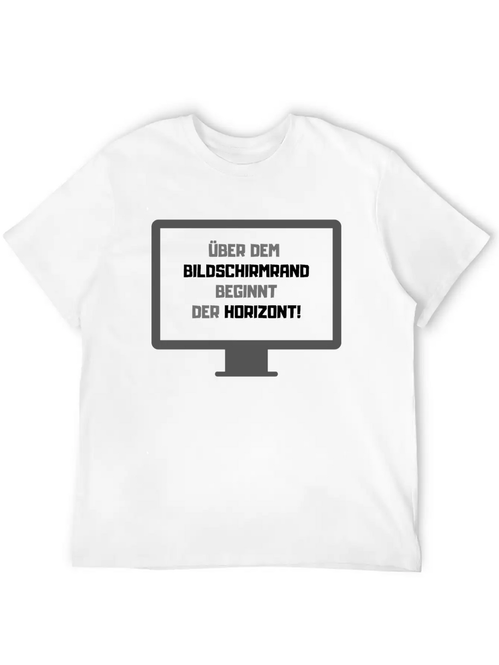 German Saying Horizon Essential Cotton Tee For Daily Outfits – Unisex Style