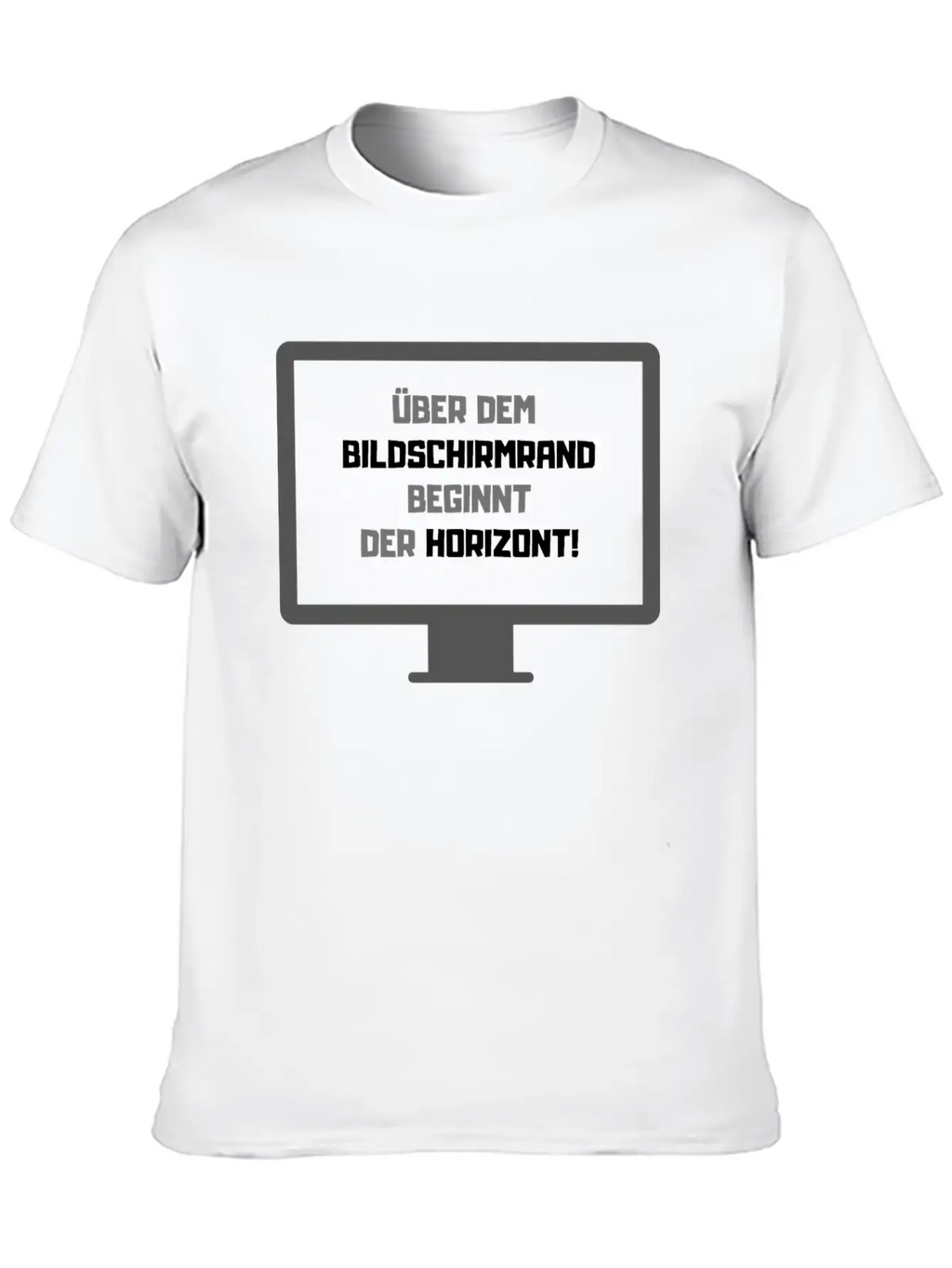 German Saying Horizon Essential Cotton Tee For Daily Outfits – Unisex Style